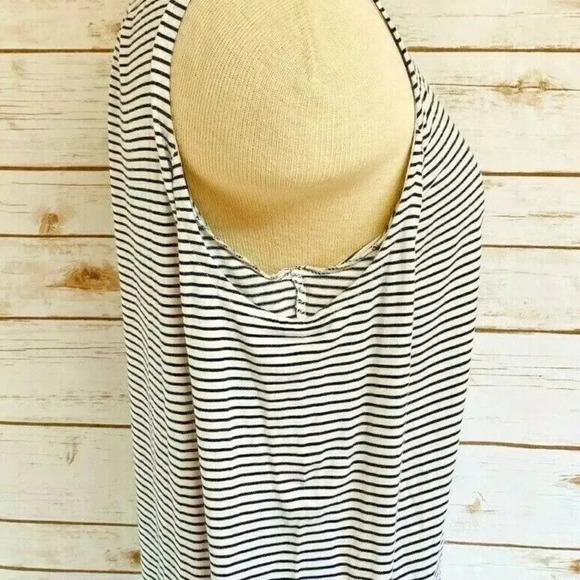 ABERCROMBIE & FITCH Women Long Sleeve Pull Over Cold Shoulder Striped Top Sz XS - Picture 3 of 12